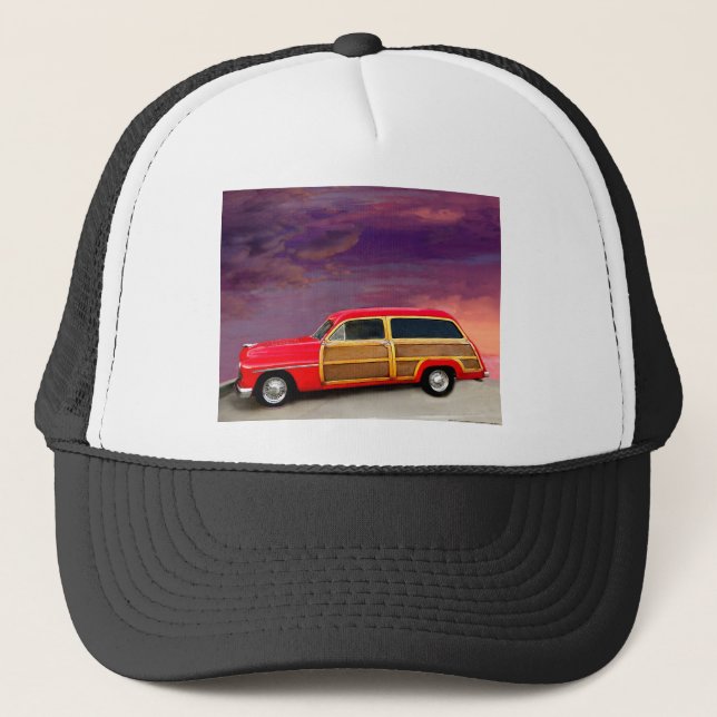 LIN55 Red Woody.tif Trucker Hat (Front)