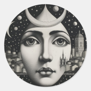 Lina Cavalieri My style Classic Round Sticker