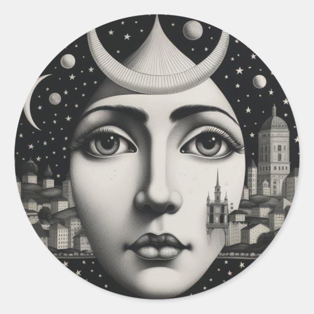 Lina Cavalieri My style Classic Round Sticker (Front)