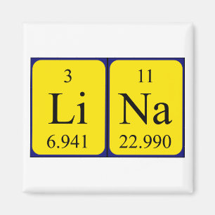 Lina periodic table name magnet