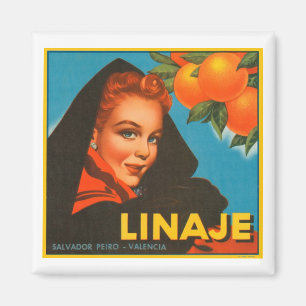 Linaje Brand VIntage Crate Label Magnet