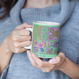 Lina's Garden Floral Abstract Mug