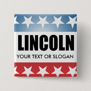 LINCOLN 2010 15 CM SQUARE BADGE