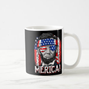 Lincoln 4th of July Merica Abe Boys Men Women Coffee Mug