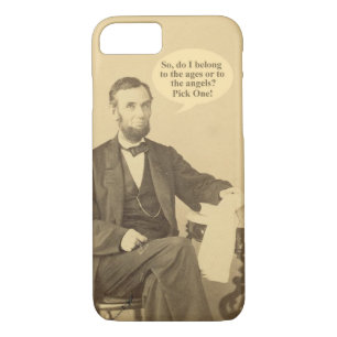 Lincoln Ages or Angels Historic Quote iPhone 8/7 Case