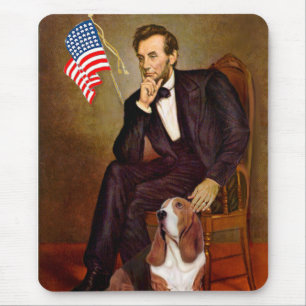 Lincoln and Basset #2 Mouse Pad