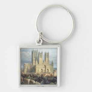 Lincoln Cathedral from the North West, c.1850 Key Ring