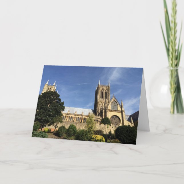 Lincoln Cathedral Greetings Card (Front)