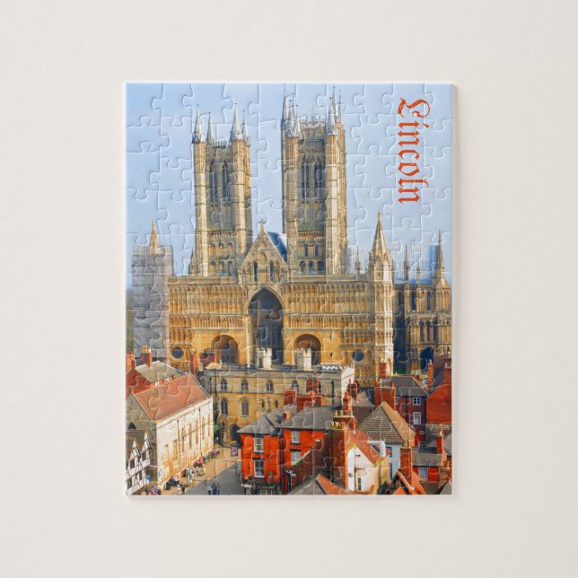 Lincoln cathedral jigsaw puzzle (Vertical)