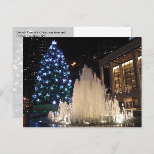 Lincoln Centre's Christmas Tree - postcard 