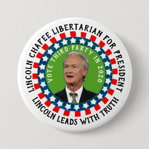 Lincoln Chafee for President 2020 7.5 Cm Round Badge