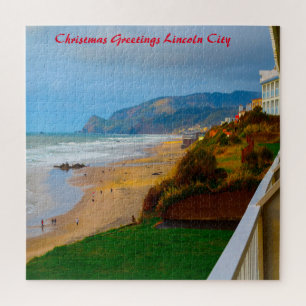 Lincoln City Oregon. Jigsaw Puzzle