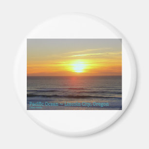 Lincoln City, Oregon - Sunset Magnet