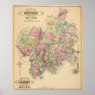 Lincoln Co, Sagadahoc Co Poster