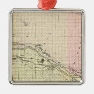 Lincoln County, Nebraska Metal Tree Decoration