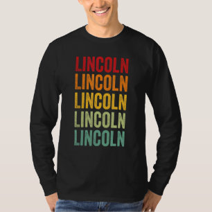 Lincoln County Oregon Rainbow Text Design T-Shirt