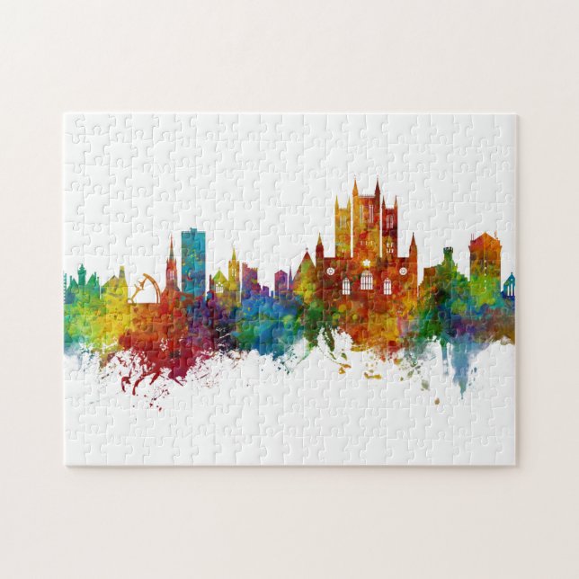Lincoln England Skyline Jigsaw Puzzle (Horizontal)