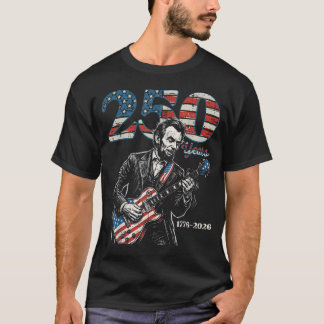 Lincoln Guitar Usa 250 Years 250Th Anniversary T-Shirt