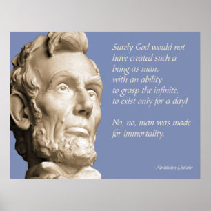 Lincoln Heaven Quote Poster