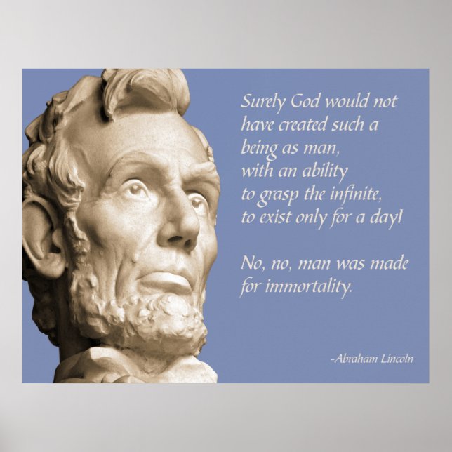 Lincoln Heaven Quote Poster (Front)