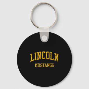 Lincoln high school hs san francisco ca vintage key ring