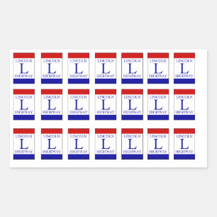 Lincoln Highway Traditional Colours Sticker