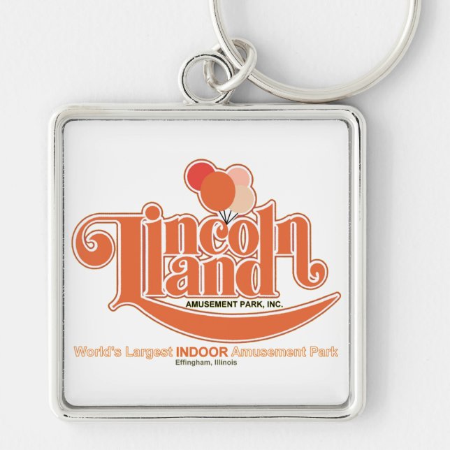 Lincoln Land Amusement Park, Effingham, Illinois Key Ring (Front)