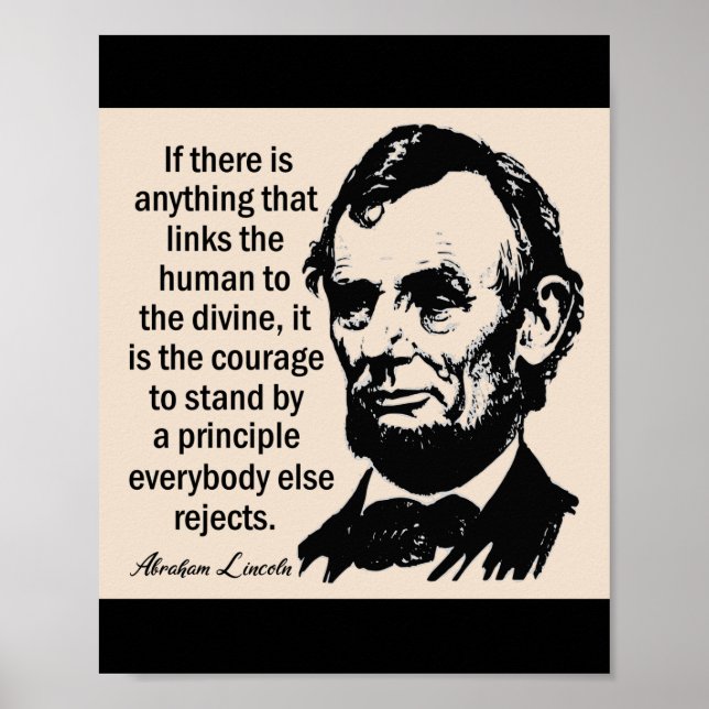 Lincoln Leadership Quote Poster (Front)
