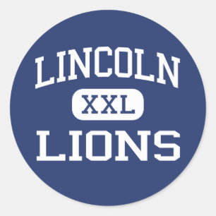 Lincoln - Lions - High - Lincoln Rhode Island Classic Round Sticker