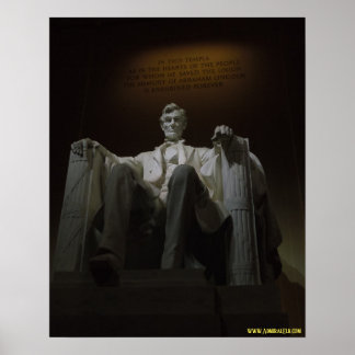 Lincoln Memorial at Night Poster