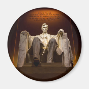 Lincoln Memorial At Night - Washington D.C. Magnet