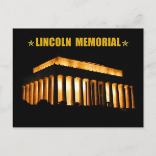 Lincoln Memorial at night, Washington, D.C. Postcard