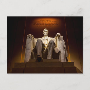 Lincoln Memorial At Night - Washington D.C. Postcard
