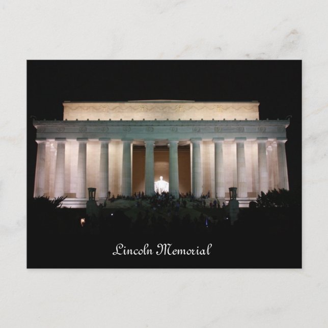 Lincoln Memorial Postcard (Front)