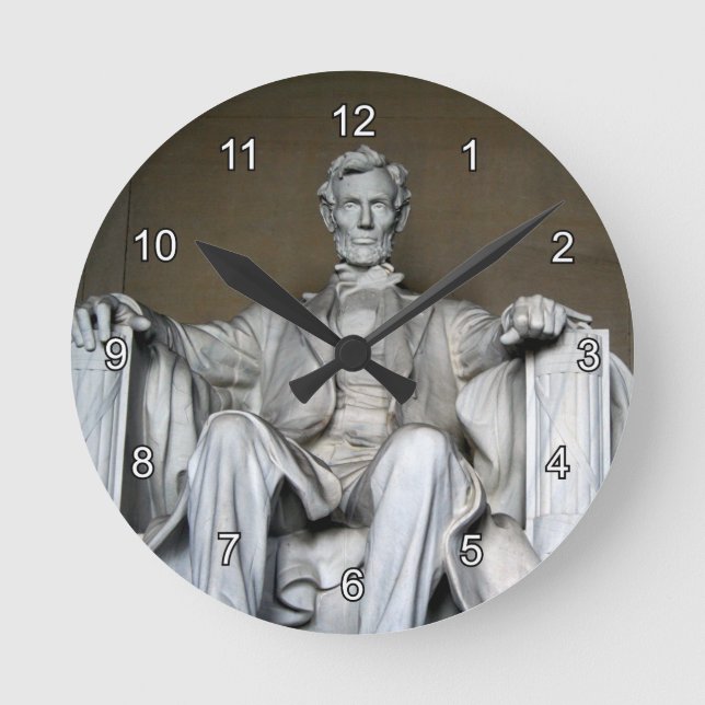 LINCOLN MEMORIAL ROUND CLOCK (Front)
