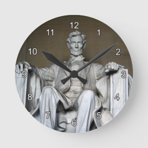 LINCOLN MEMORIAL ROUND CLOCK