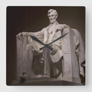 Lincoln Memorial Square Wall Clock