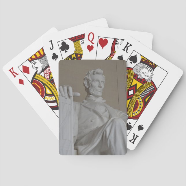 Lincoln memorial statue playing cards (Back)
