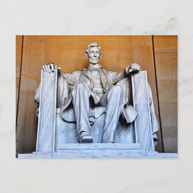 Lincoln Memorial Statue, Washington D.C. Postcard (Front)