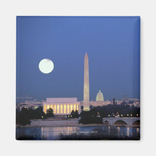 Lincoln Memorial, Washington Monument, US Magnet
