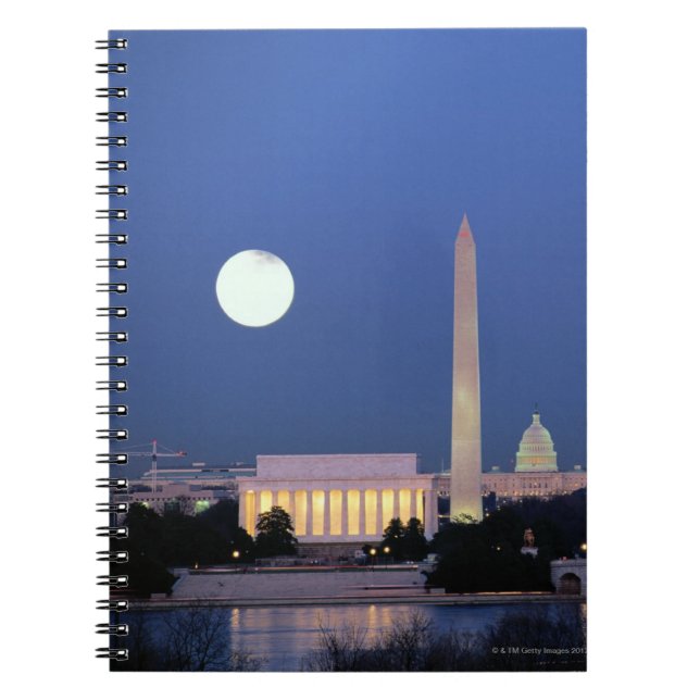 Lincoln Memorial, Washington Monument, US Notebook (Front)