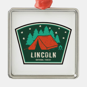 Lincoln National Forest Camping Metal Ornament