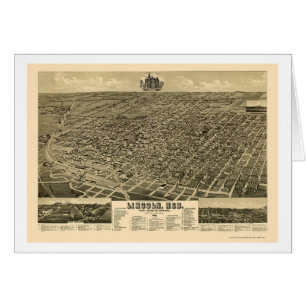 Lincoln, NE Panoramic Map - 1889