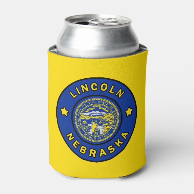 Lincoln Nebraska Can Cooler (Can Front)