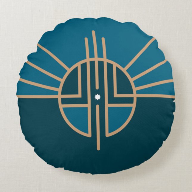 Lincoln (Nebraska) City flag  Round Cushion (Front)