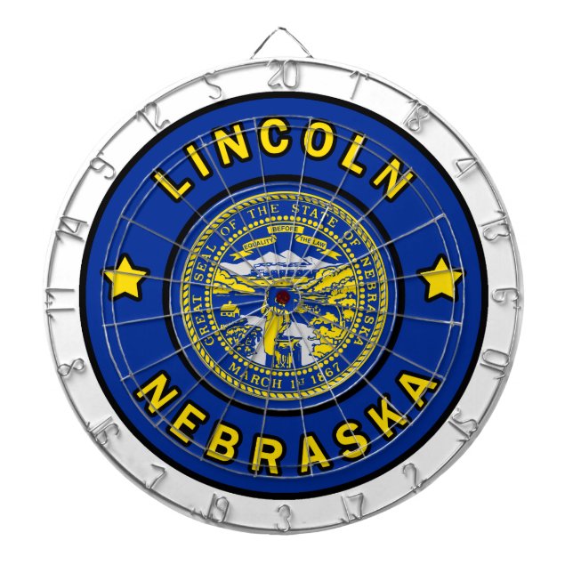 Lincoln Nebraska Dartboard (Front)