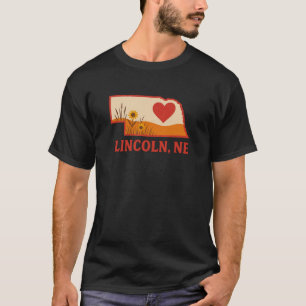 Lincoln Nebraska Heartland Retro Midwest T-Shirt