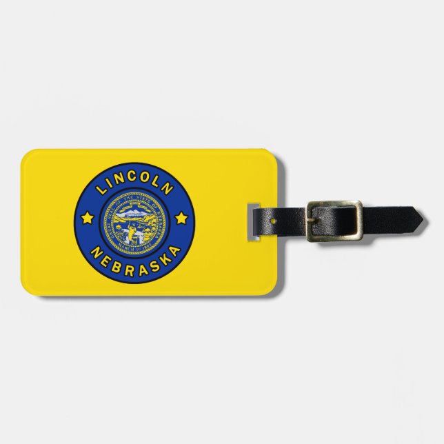 Lincoln Nebraska Luggage Tag (Front Horizontal)