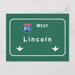 Lincoln Nebraska ne Interstate Highway Freeway : Postcard