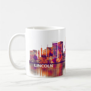 Lincoln Nebraska Skyline Coffee Mug